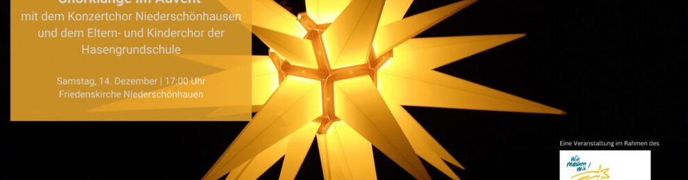 Chorklänge im Advent Chorklänge im Advent